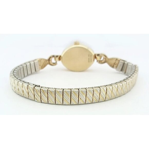 Benrus Lady's Diamonds Watch Solid 14k Yellow Gold - Picture 4 of 8